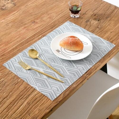 Coasters Kitchen Table Table Mats for Dining Table Dining Table Decor Heat Insulation Oil Proof and Waterproof Western Food Mat
