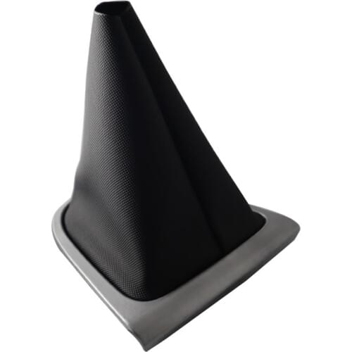 Gear Shift Knob Gaiter Leather Black Color Gray Frame For Renault Clio Mk4 (2012-) for 5 Speed 969357916R