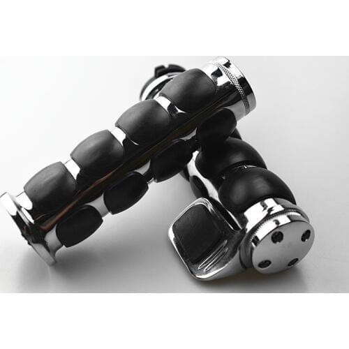 25mm 1" Motorcycle Rubber Hand Grip Handle Bar Handlebar For Harley Sportster XL 883 1200 Touring Dyna Softail Custom