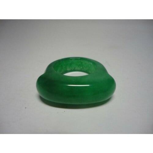 Collect Beautiful China Antique Natural Green Jade Hand-carved Rings Or Pendant