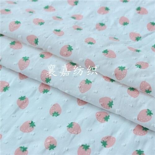 Woven Cotton Jacquard Cut Flower Small Floral Childrens Clothing Fabric