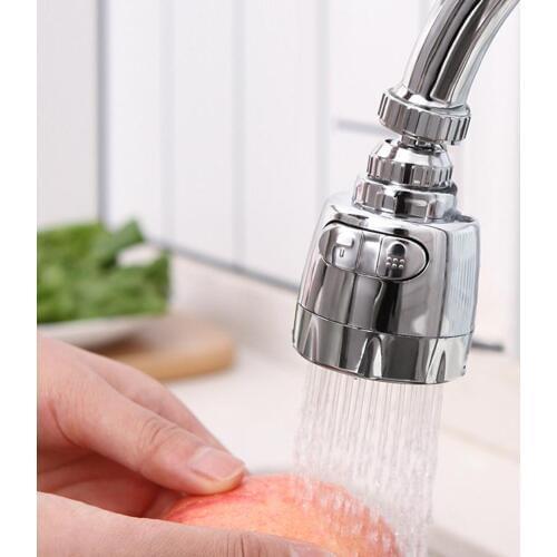 Water Saving Faucet Stainless Steel Splash-Proof Faucets Bubbler Rotatable Aerator Water Tap Nozzle Filter For Kitchen Bathroom