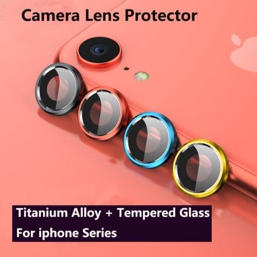 Camera Lens Protector For iPhone XS Max XR 11 Pro Max 12 Mini Metal Ring + Tempered Glass Screen Protector Rear Camera Films