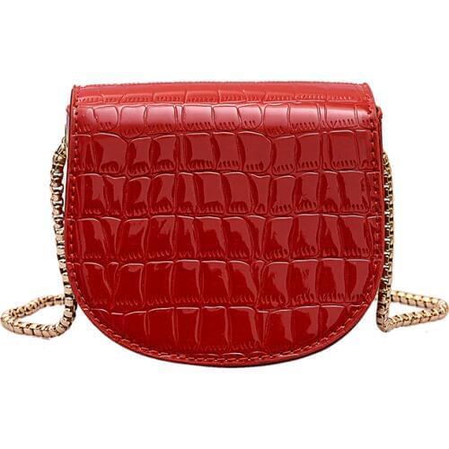 Fashion New Quality PU Leather Womens Handbag Crocodile pattern Chain Shoulder Messenger Bags Small Girl Party Bag