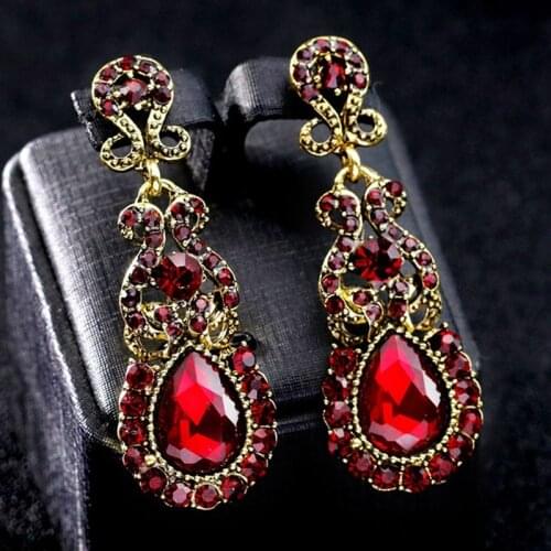 10 Style Earrings With Stones Vintage Alloy Butterfly Tassel For Women Girls Wedding Crystal Rhinestone Dangle Earrings Wedding