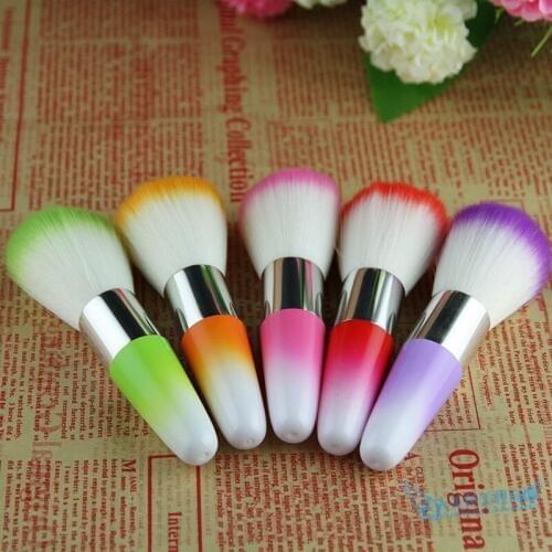 1 Pcs Lovely Colorful Nail Brush Cleaner Brushes Nail Art Brush Nail Tools