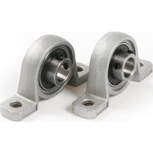 2pcs Pillow Block Bore Zinc Alloy Inner Diameter Metal Ball Bearing 8/10/12/20mm