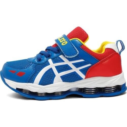 2018 spring childrens sports shoes high-grade boy shoes shockproof childrens shoes wholesale elastic running shoes # 31-#40