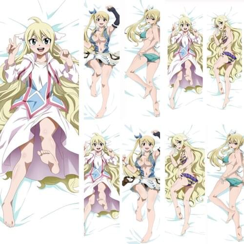 2019-March update Anime Fairy Tail Natsu Erza Scarlet Lucy Dakimakura body Decorative Pillow case Hugging Body Pillow Cover