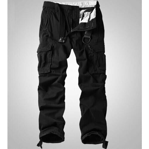 2021 Cargo Pants Military Style Tactical Army Trousers Pocket Joggers Straight Loose Baggy Pants Camouflage Pants Men Clothes