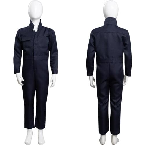 2021 Movie Halloween Michael Myers Cosplay Costume Outfits Uniform Kids Children Halloween Carnival Suit