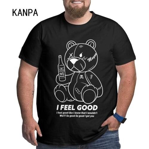 2021 Kanpa Summer Short Sleeve Cartoons Tee Oversized T Shirt Men Hip Hop T- Shirts Bear Printed Couple Clothes Streetwear Tops