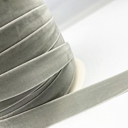 3 yards 6mm-38mm Colour Single Face Line Polyester No Elastic Velvet Ribbon for Bowknot Christmas Ribbon Party Decorations # 23