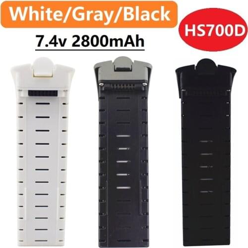 White/Gray/Black 7.4V 2800mah battery for HS700D brushless four-axis aircraft accessories remote control drone battery 1/2Pcs