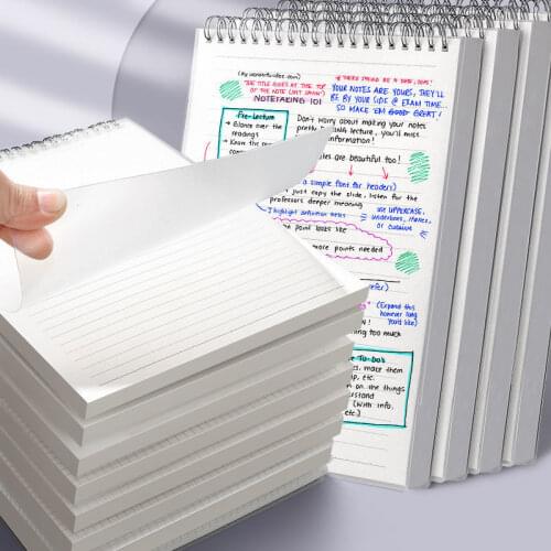 Flip Coil Notebook A5 B5 A4 Thick Notebook Simple Student Line Grid Cornell Notebooks for Students Notepads For School Office