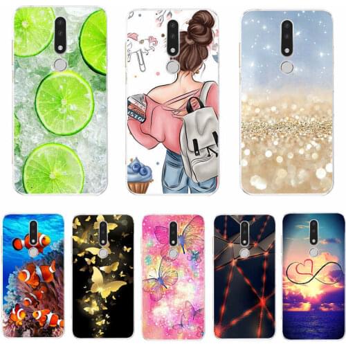 For Nokia 3.1 Case Cover Soft Silicone TPU Fashion Colorful Painted Phone Back Cover Protective Case For Nokia 3.1 shell