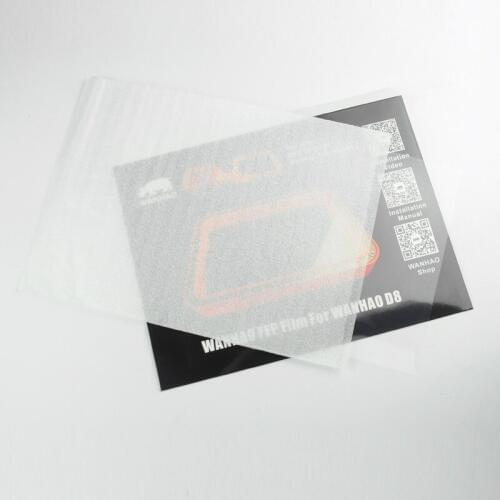 D8 FEP Film FEP Sheet Wanhao Original Spare Parts D8 FEP film 0.15mm*200mm*270mm