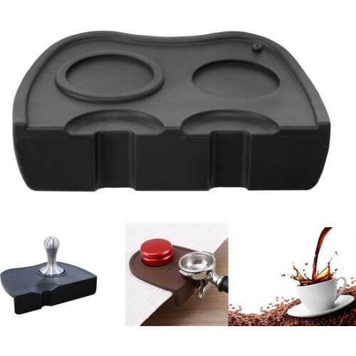 Areyoucan Espresso Double Coffee Tamper Mat Silicone Rubber Tampering Corner Mat Espresso Coffee Maker