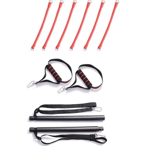 Resistance Band Pilates Bar Gym Exercise Muscle Strength Portable Home Gym Exercise Whole Body Exercise Fitness Equipment