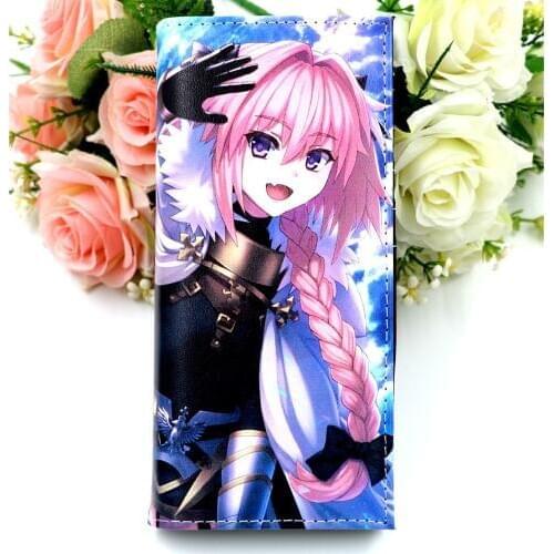 Fate/Grand Order FGO Anime Game Long Wallet with Internal Coin Pocket for Men Womens Purse