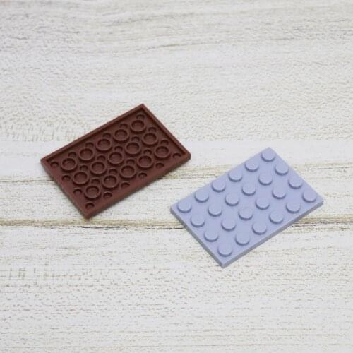 100PCS 4x6 Dots Base Plate Building Blocks 3032 MOC Military Classic Educational Bricks Parts for Construction Assembly Toys