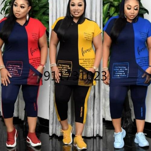 Two Piece Set Women Tracksuit Summer Clothes African Dresss Vetement Femme 2021 Tops Pants 2 Piece Sets Womens Outfits Plus Size