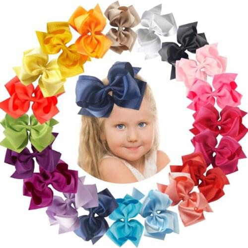 Hot Sale 6inches Ribbon With Clips Baby Girls Bowknot Hairpins Children Photo Props Gifts Headwear Accessories Free Shipping