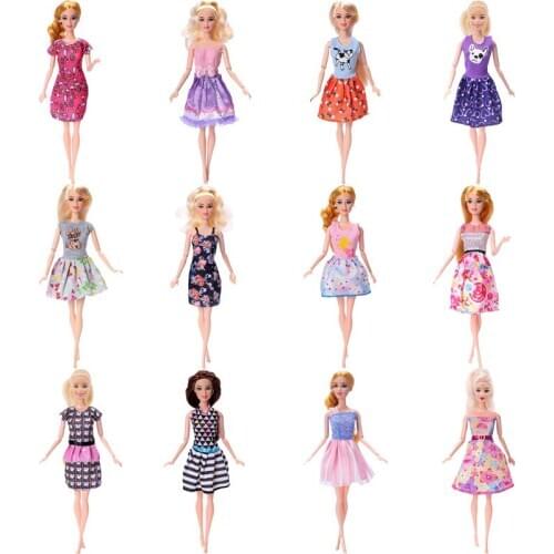 14 Set Fashion Accessories Doll Beautiful Dress Suitable For Summer For Babies Dolls Girls Toy Gift