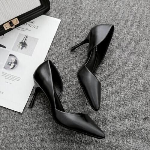 2020 New Women High Heels Advanced Single Shoes Female Spring Wedding Party BasicThin Heels Office Casual Woman Shoes W37-17