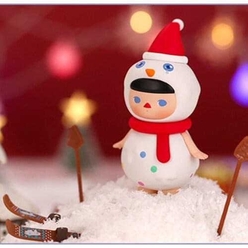 Original POPMART pucky Elf Christmas Series Blind Box Toy Figure Confirmed Style Cute Anime Character Gift Free Shipping