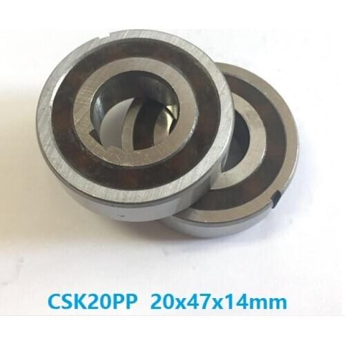 100pcs CSK20PP 20mm One Way Clutch Bearing With dual keyway 20x47x14 mm Sprag Freewheel Backstop Bearing 20*47*14mm