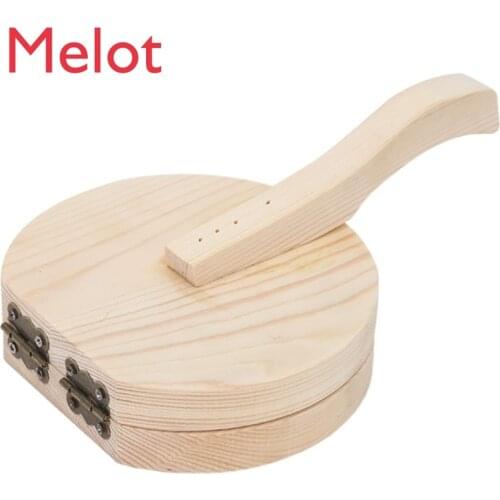 Dumpling Skin Pressing Machine Solid Wood Pressure Plate Rice Cake Skin Mold Skin Pressing Cake Artifact Household Small