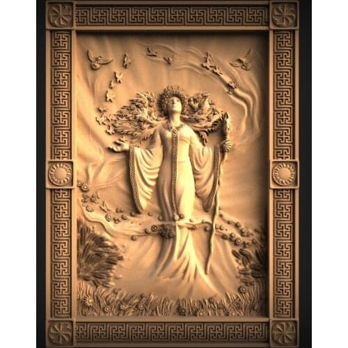 STL Relief Model 3D Model for CNC Router 3D Printer Artcam Aspire Bas Relief STL File Format 3D Carving Home Wall Decoration