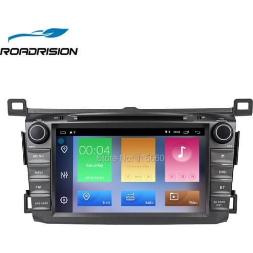RoadRision Android 8.1 Car DVD Radio For Toyota RAV4 2013-2015 RAV 4 With WiFi Bluetooth GPS Navigation Radio Audio Video RDS