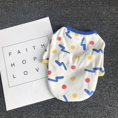 Cute Dog Cooling Vest for Small Medium Dogs Chihuahua Clothes Lovely Yorkie Tshirts Spring Small Dog Hoodie Dogs Pets Clothing