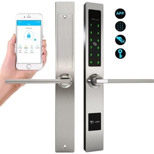 Broken Bridge Aluminum Door Password Lock Bluetooth APP Sliding Door Lock NFC Aluminum Narrow Door Lock 35*85 28*85 304Stainless