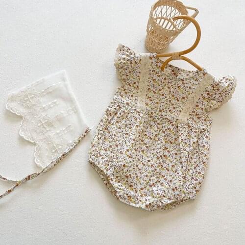 0-3Yrs Summer Baby Girl Sleeveless Floral Romper Children Sweet Printing Romper Kids Baby Girl Clothes Romper Infant Rompers