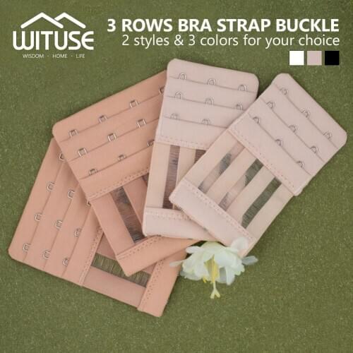 1PC 3 Rows 3/4 Hooks Women Adjustable Bra Extender Strap Extension Buckle Bra Strap Adapter Converter Intimates Accessories