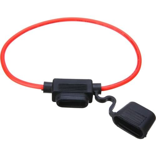 1 Piece Medium Fuse Holder Waterproof 14AWG Wire In-line Car Automotive Blade Fuse Low Voltage Holder Fuseholder 20A