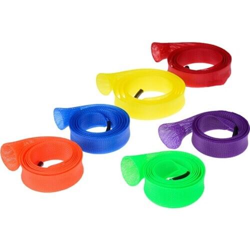 1pc Fishing Tools Braided Mesh Jacket Wrap Casting Fishing Rod Sleeve Cover Pole Glover Tip Protector Bag Sock Fishing Tools