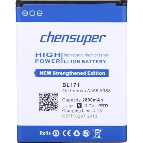 100% New 2800mAh BL171 Battery for Lenovo A500 Battery a319 A356 A368 A370e A376 A60 A65 A390 A390T Battery