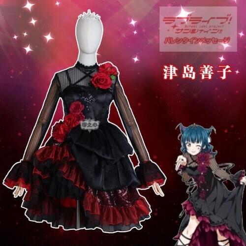 Anime Lovelive! Sunshine! Unit Live Adventure 2020 Concert Ohara Mari Tsushima Yoshiko Dress Cosplay Costume Halloween Free Ship