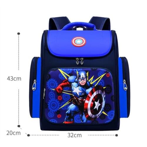 3D Comics Batman Captain America Boys Girls Children Kindergarten School bags Teenager Kids Schoolbags Student Backpack