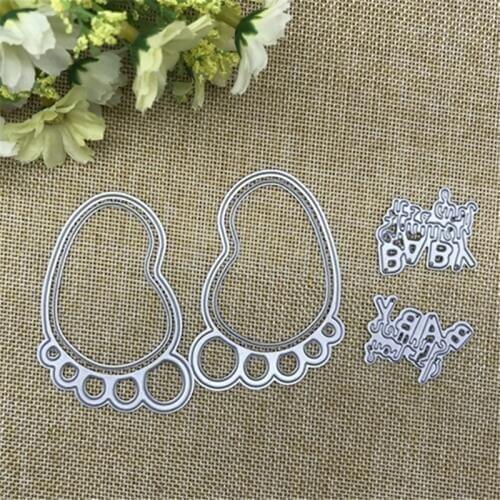 Baby Foot Metal steel cutting dies Stencil Book photo album card Embossing Dies Metal Craft