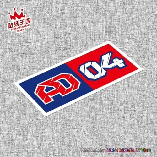 For GP Ducati Team Dovizioso AD 04 dovi sticker Helmet Motorcycle Moto Decal Waterproof Sticker 24