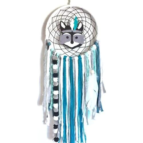 Nordic Style Indian Chiefs Dream Catcher Wind Chimes Pendant Kids Room Ornaments Hanging Home Decoration