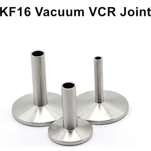 KF16 Vacuum Clamp Joint KF Flange to VCR Joint 304 Stainless Steel Ferrule Vacuum Joint Connector