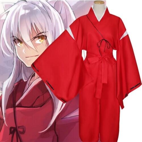 Anime InuYasha Cosplay Costumes InuYasha Cosplay Costume Kimono Uniform Halloween Carnival Party Cosplay Costume