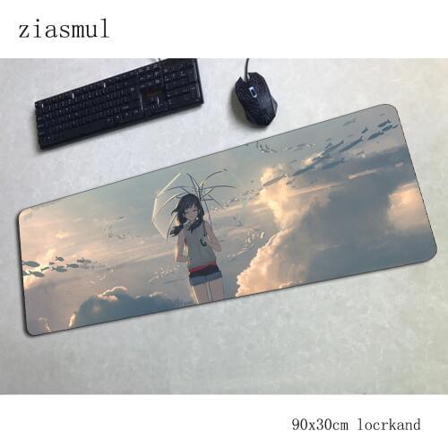 Weathering with you pad mouse cool 90x30cm computer gamer mouse pad home padmouse HD pattern mousepad gadget office desk mats