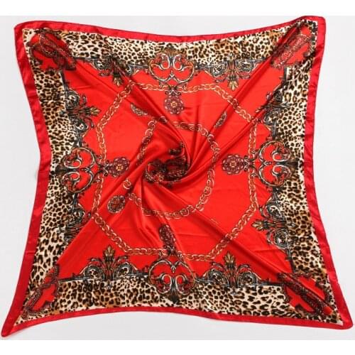 90CM*90CM Fashion Hijab Scarves Women Silk Satin Hair Scarf Female Solid Colors Kerchief 90*90cm Square Shawls Scarfs For Ladies